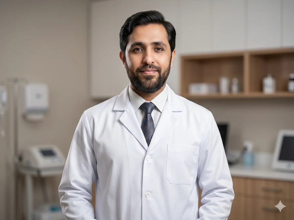 Dr Abdullah Iqbal MBBS FCPS laser proctologist Karachi Piles Clinic