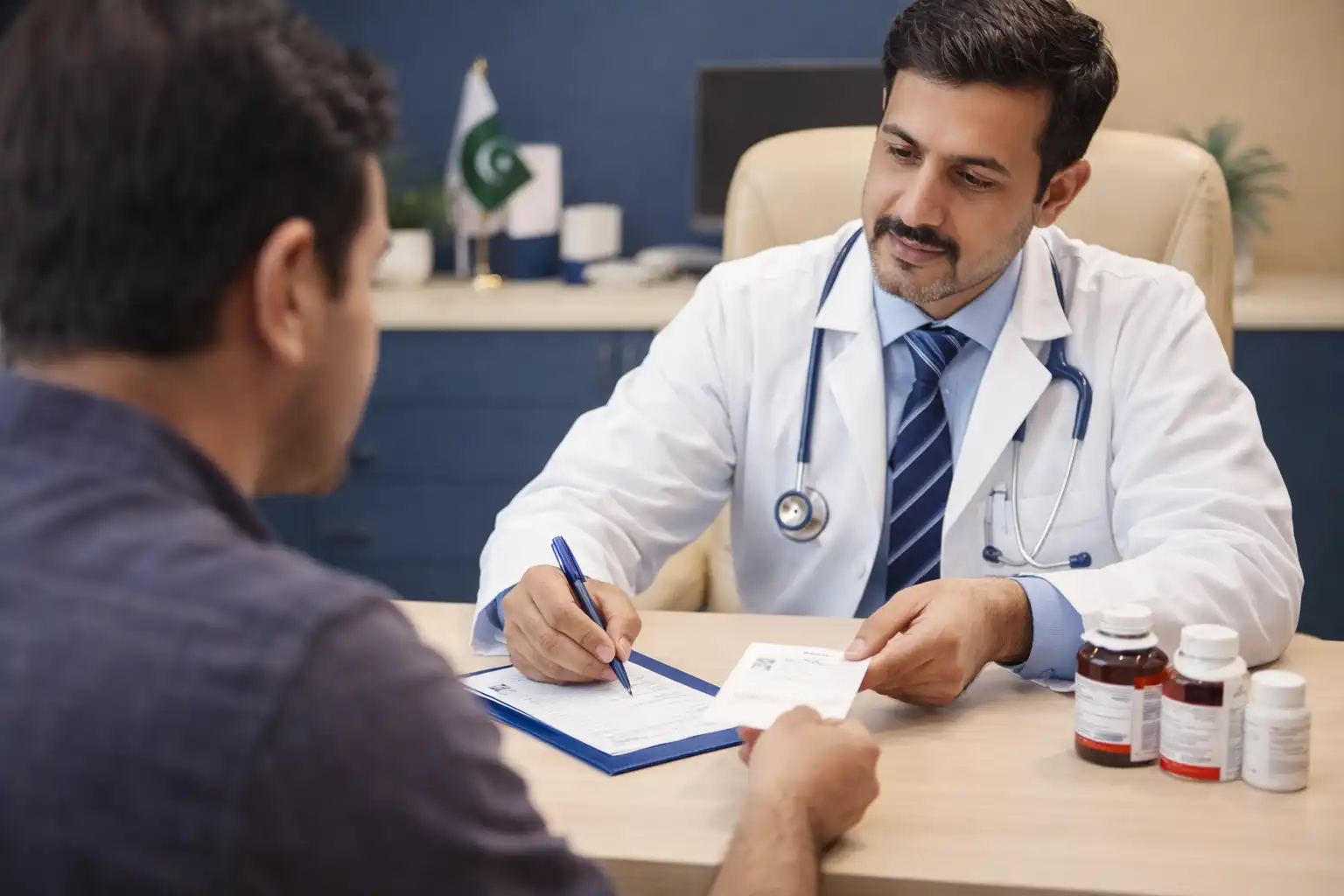 doctor prescribing piles medicne - Karachi Piles Clinic piles medicine prescription guide