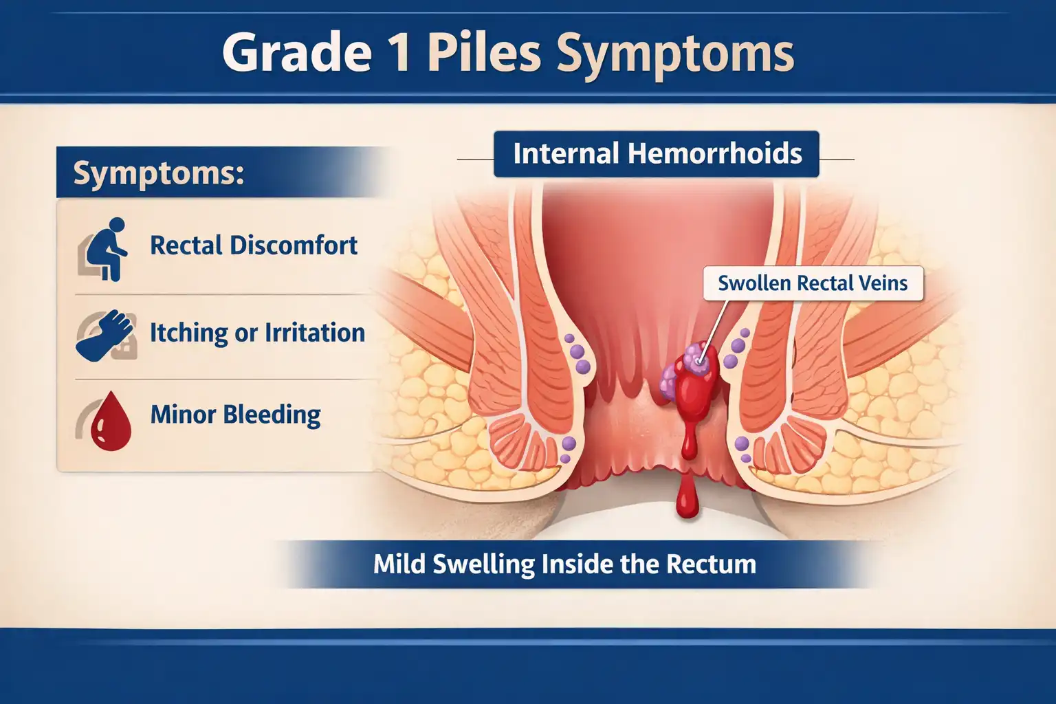 grade-1-piles-symptoms - Karachi Piles Clinic early stage piles treatment relief