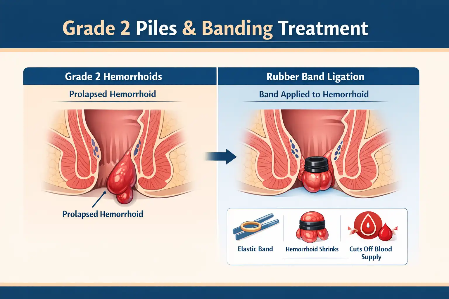 grade-2-piles-banding - Karachi Piles Clinic stage 2 piles procedure guide