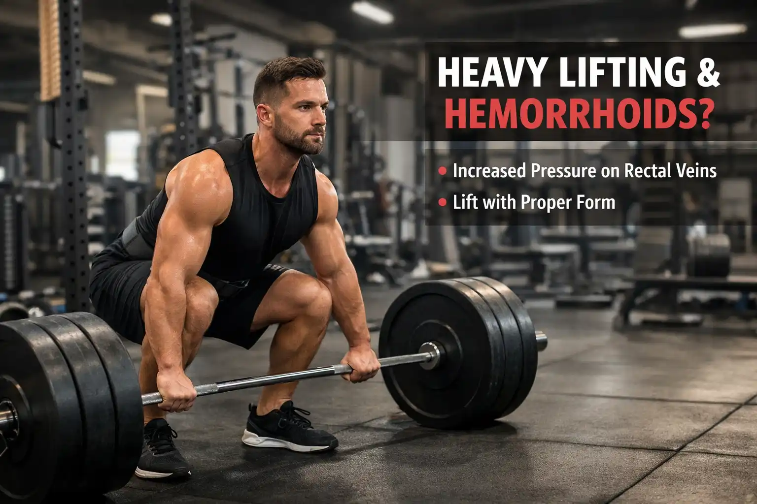 gym related piles relief