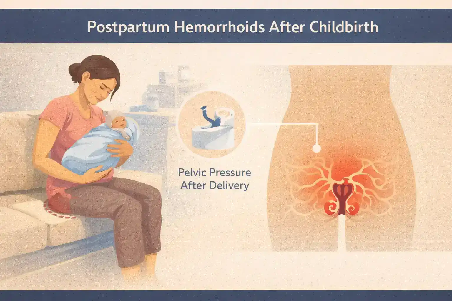 postpartum piles treatment