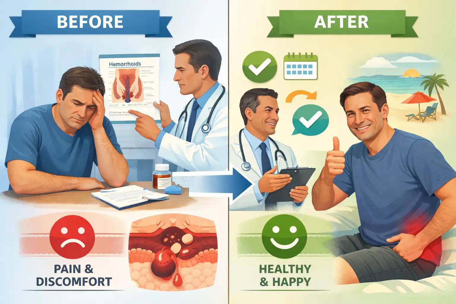 permanent piles removal surgery