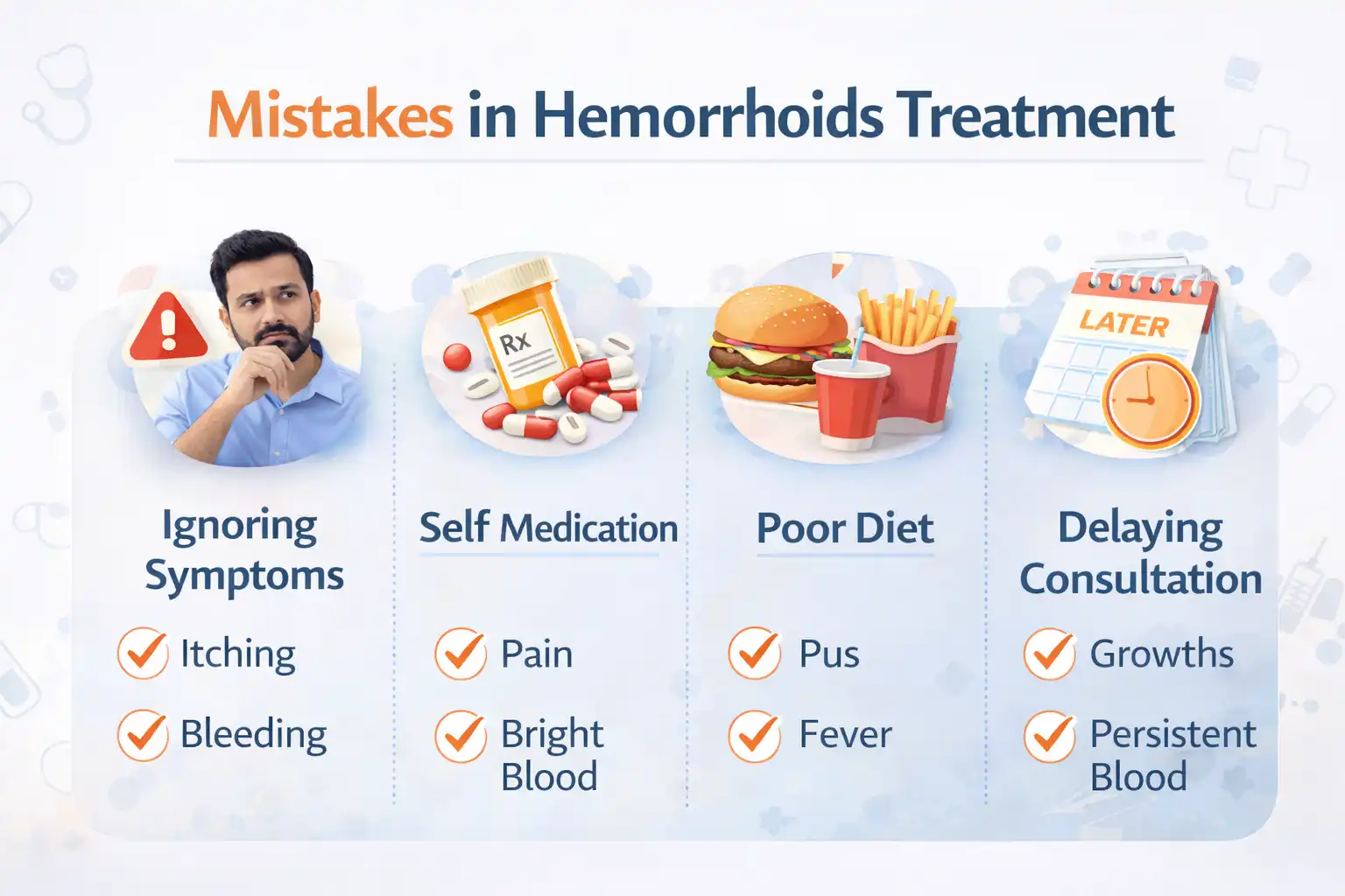 mistakes in hemorrhoids treatment - Karachi Piles Clinic best piles clinic karachi expert