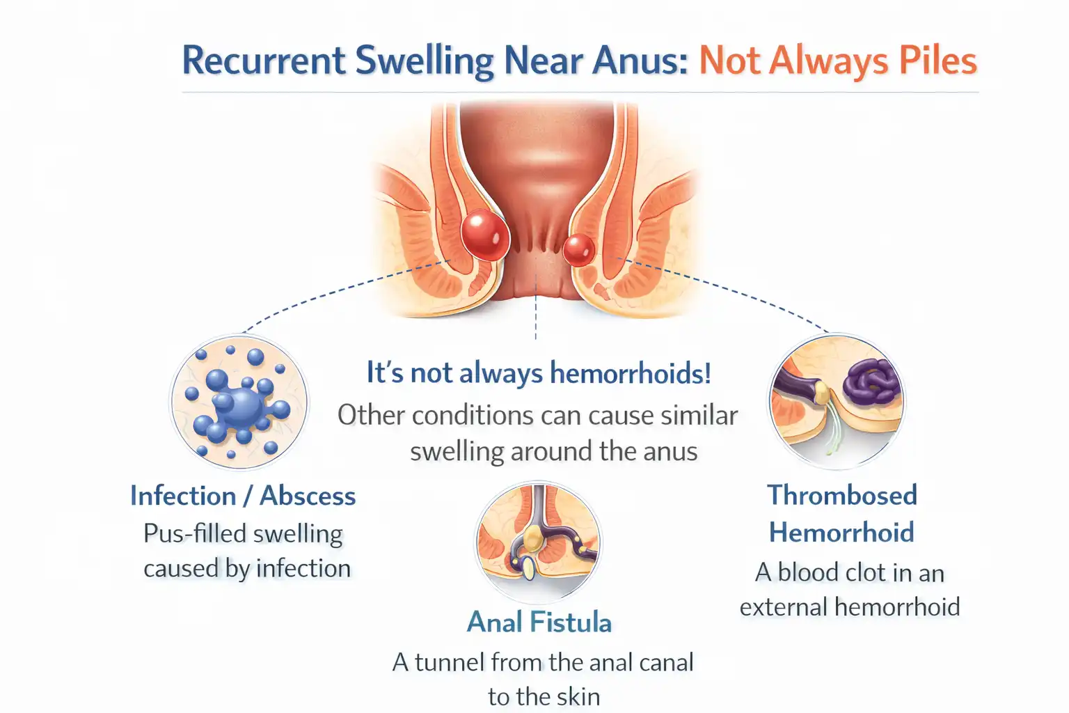 recurrent swelling near anus - Karachi Piles Clinic fistula treatment karachi