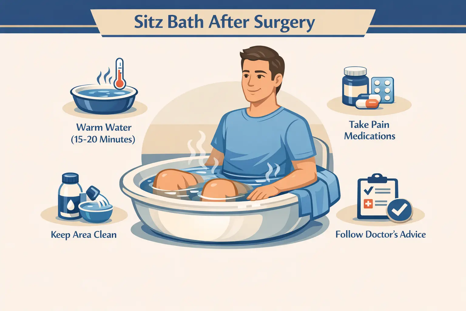 sitz-bath-post-surgery - Karachi Piles Clinic post op pain management piles