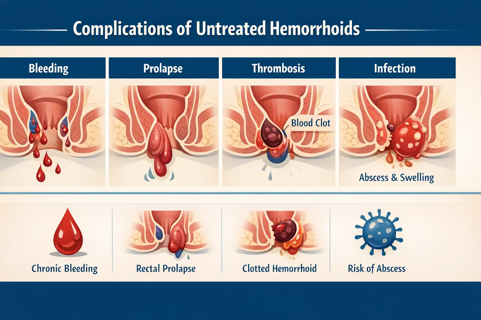untreated-piles-complications - Karachi Piles Clinic emergency anal surgery abscess